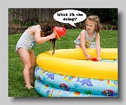 Chicago, Illinois - Granddaughter with pail and friend